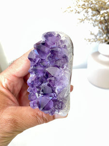 Amethyst Natural Crystal Cluster A286