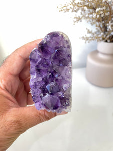 Amethyst Natural Crystal Cluster A286