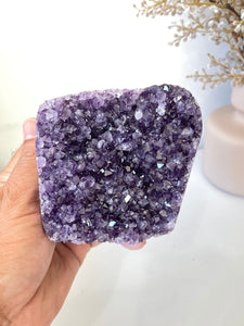 Amethyst Natural Crystal Cluster A296