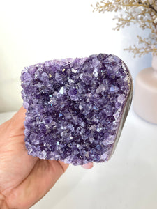 Amethyst Natural Crystal Cluster A296