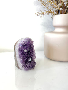 Amethyst Natural Crystal Cluster A286