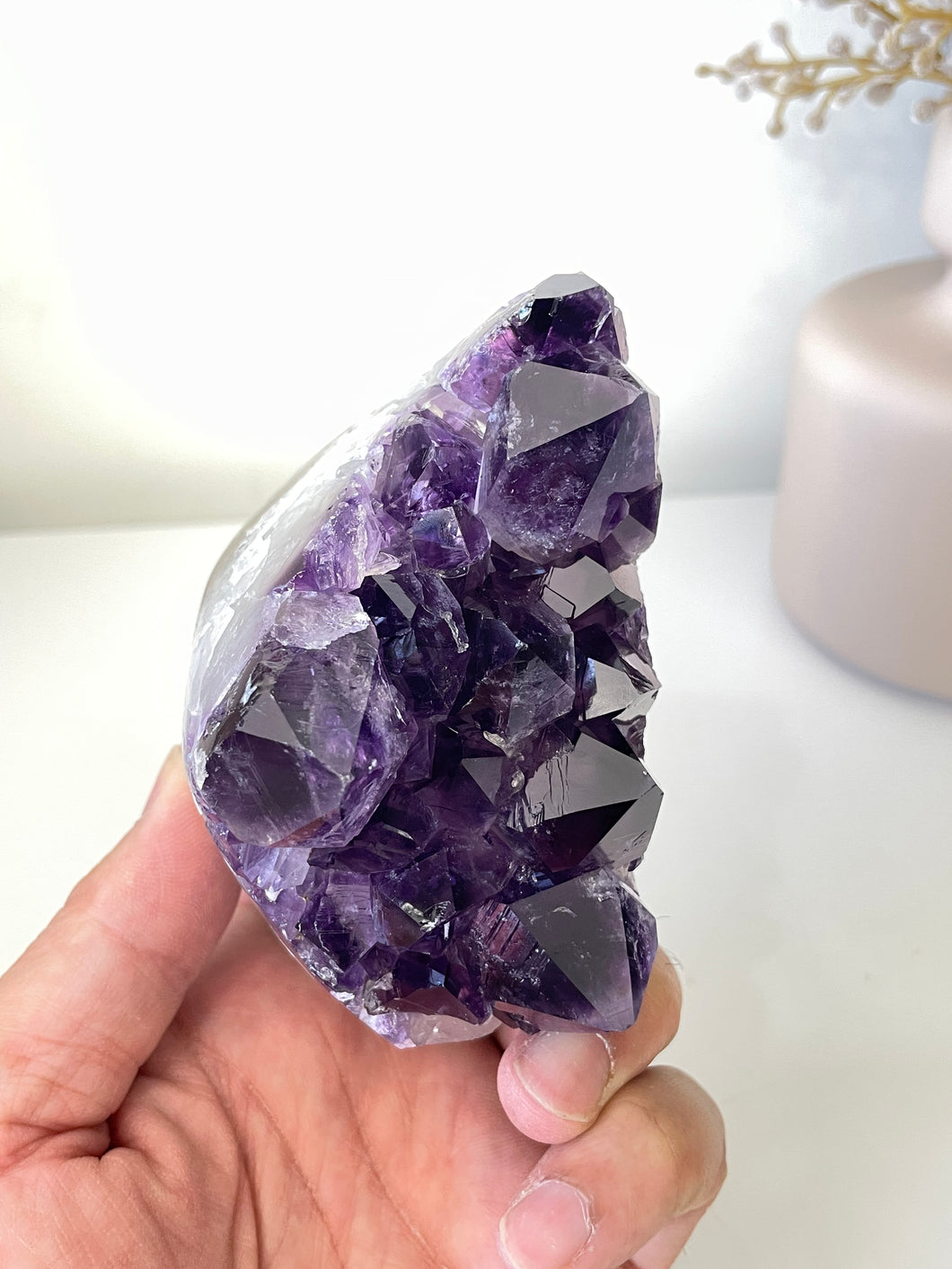 Amethyst Natural Crystal Cluster A287