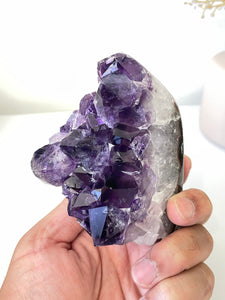 Amethyst Natural Crystal Cluster A287