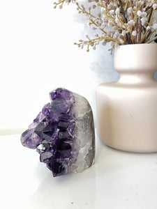 Amethyst Natural Crystal Cluster A287