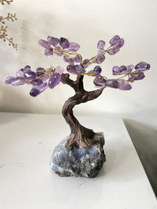 Amethyst Gem Tree/Crystal Tree (M) 12 braches, 60 Crystals TR060