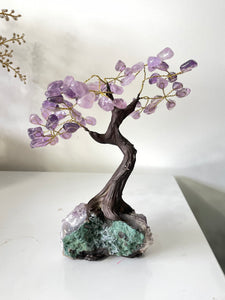 Amethyst Gem Tree/Crystal Tree (M) 12 braches, 60 Crystals TR057