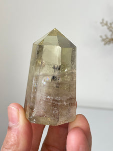 Phantom Citrine Crystal Tower T112a