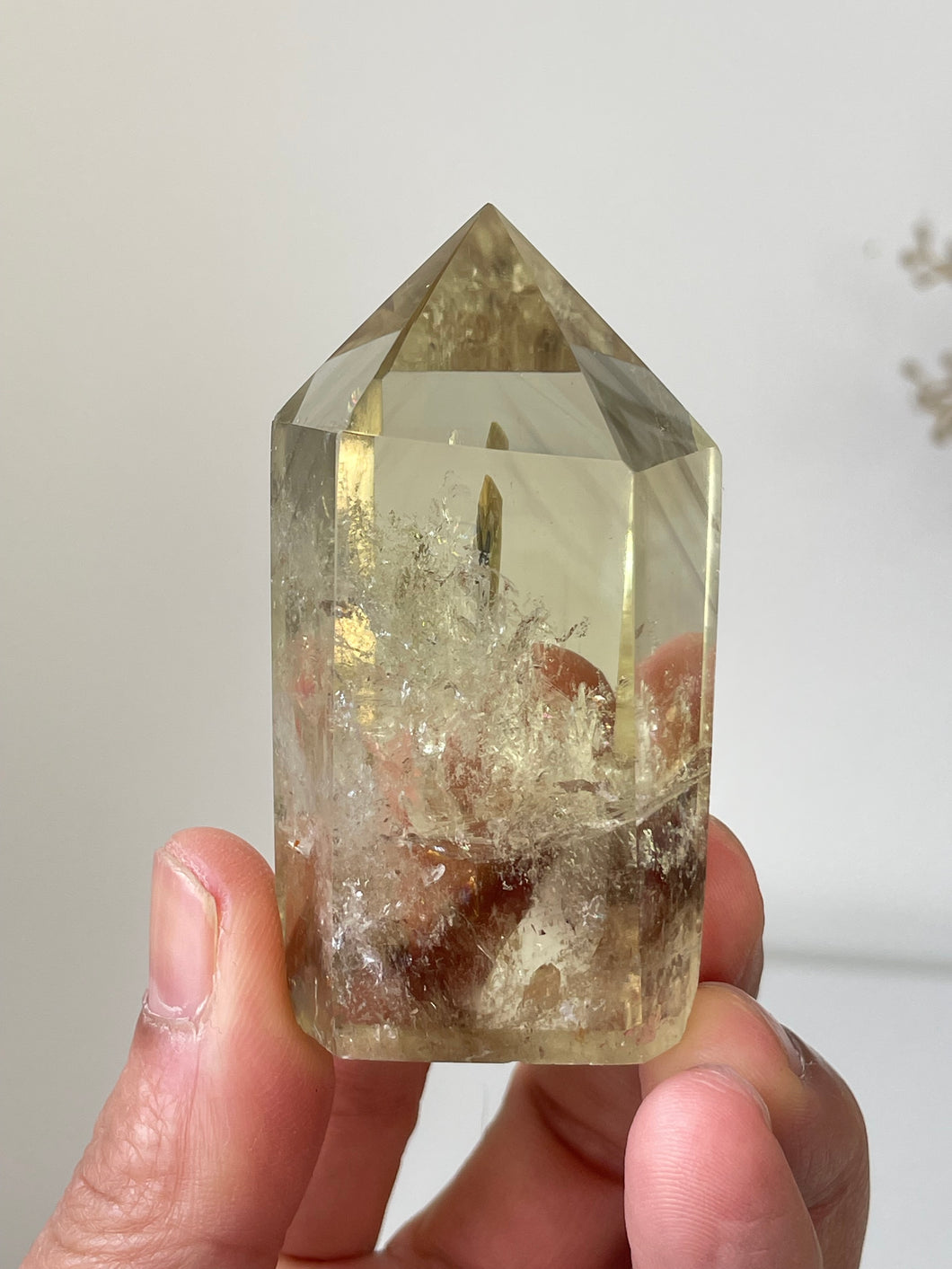 Citrine Crystal Tower T114a