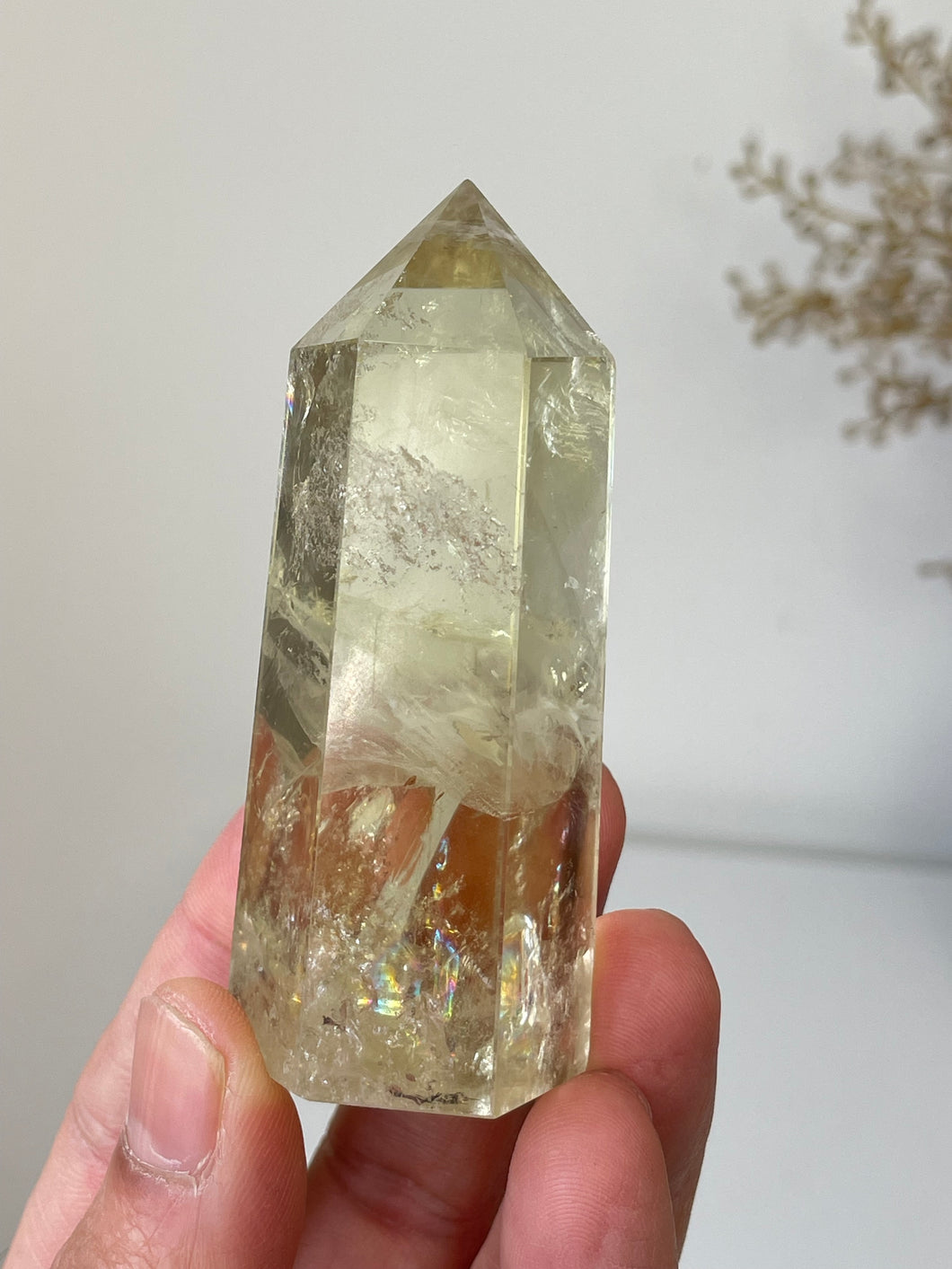 Citrine Crystal Tower T115a