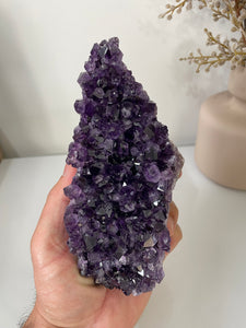 Amethyst High-Grade Natural Crystal Cluster A313