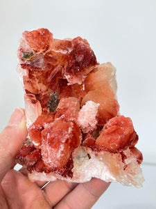 Orange-Red Stilbite Natural Cluster Rare AP591a