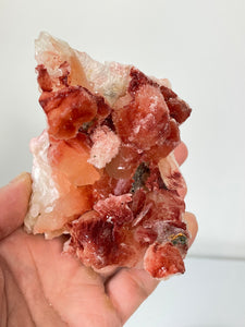 Orange-Red Stilbite Natural Cluster Rare AP591a