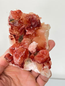 Orange-Red Stilbite Natural Cluster Rare AP591a