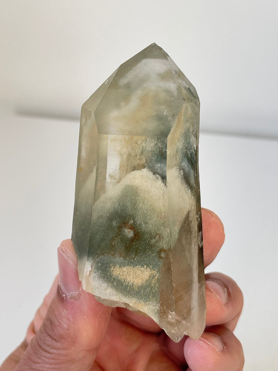 Green Phantom Himalayan Quartz Crystal Q284a