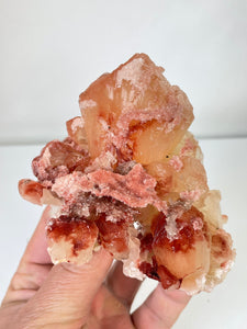 Orange-Red Stilbite Natural Cluster Rare AP629a