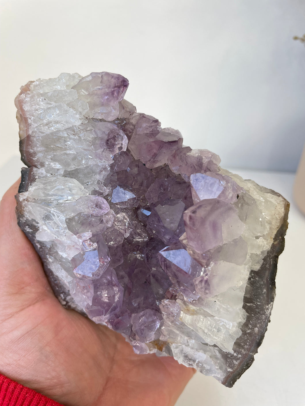 Amethyst Natural Crystal Cluster A393