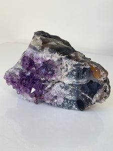 Amethyst Natural Crystal Cluster A396