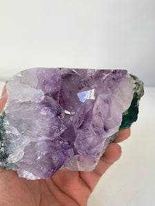 Amethyst Natural Crystal Cluster A404