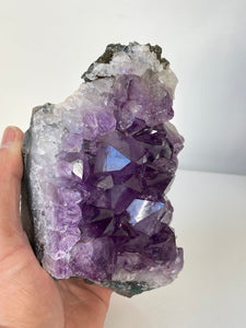 Amethyst Natural Crystal Cluster A410