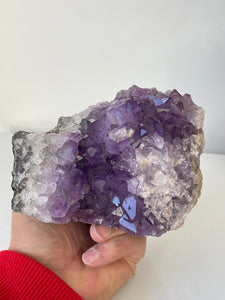 Amethyst Natural Crystal Cluster A412