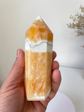 Load image into Gallery viewer, Large Orange Calcite Crystal Tower T018a
