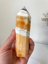 Load image into Gallery viewer, Large Orange Calcite Crystal Tower T019a
