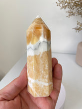 Load image into Gallery viewer, Large Orange Calcite Crystal Tower T020a
