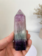 Load image into Gallery viewer, Large Fluorite Crystal Tower T021a
