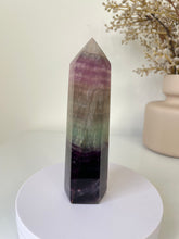 Load image into Gallery viewer, Large Fluorite Crystal Tower T022a
