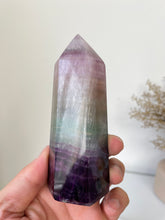 Load image into Gallery viewer, Large Fluorite Crystal Tower T023a
