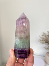 Load image into Gallery viewer, Large Fluorite Crystal Tower T024a
