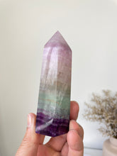 Load image into Gallery viewer, Large Fluorite Crystal Tower T024a
