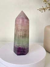 Load image into Gallery viewer, Large Fluorite Crystal Tower T024a
