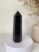 Load image into Gallery viewer, Large Black Tourmaline Crystal Tower T028a
