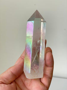 Aura Quartz Crystal Tower High Grade T032a