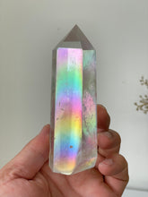 Load image into Gallery viewer, Aura Quartz Crystal Tower High Grade T033a
