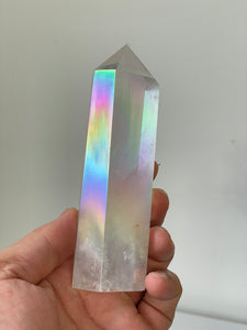 Aura Quartz Crystal Tower High Grade T033a