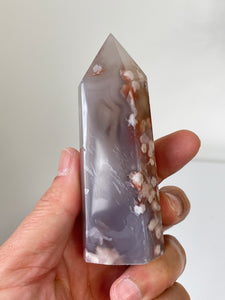 Large Flower Agate Crystal Tower High Grade T038a