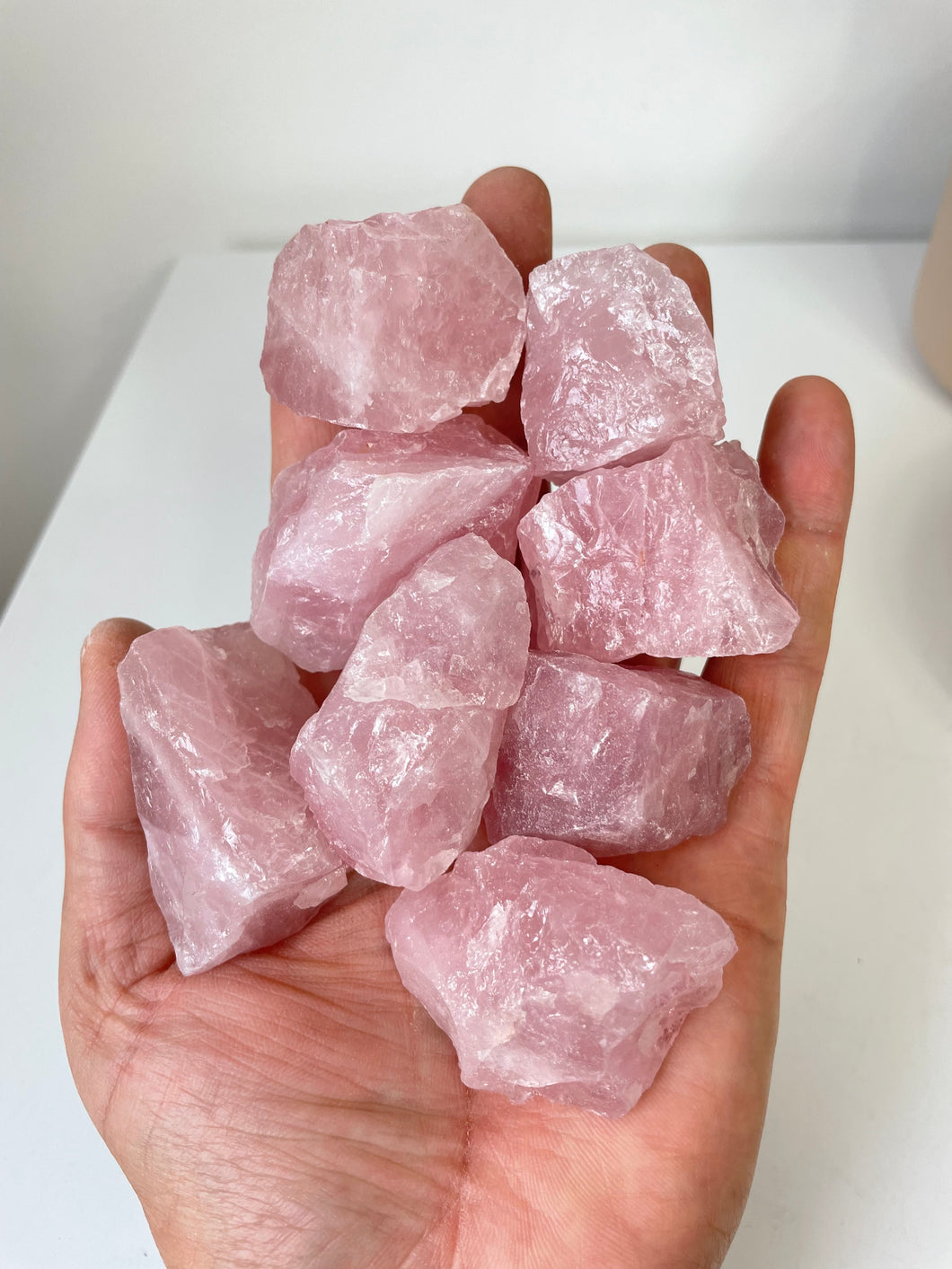 1 x Raw Rose Quartz High Grade (Small) - RQ01