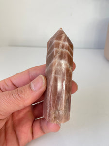 Peach Moonstone Sunstone Tower High Grade T066a