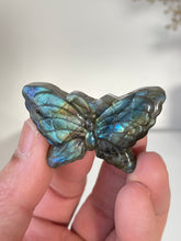 Load image into Gallery viewer, Blue Labradorite Butterfly Carving LA125
