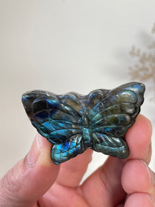 Blue Labradorite Butterfly Carving LA126