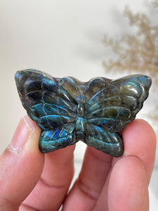 Blue Labradorite Butterfly Carving LA126