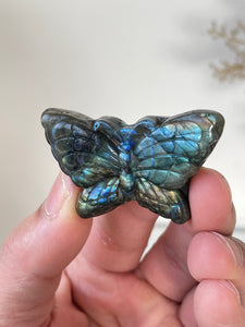 Blue Labradorite Butterfly Carving LA127