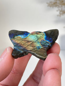 Blue Labradorite Butterfly Carving LA127