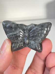 Purple Labradorite Butterfly Carving LA130