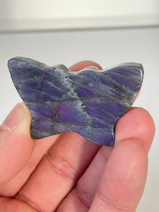 Purple Labradorite Butterfly Carving LA130