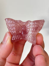 Load image into Gallery viewer, Strawberry Quartz Butterfly Carving LA135
