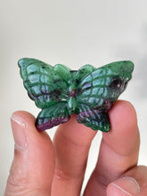 Load image into Gallery viewer, Ruby Zoisite Butterfly Carving LA137
