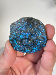 Blue Labradorite Lion Carving LA139